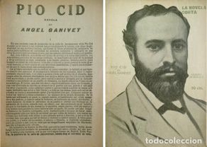 Libros antiguos: GANIVET, Angel. Pío Cid. Precedida de una «Semblanza literaria de Angel Ganivet» de... 1918.